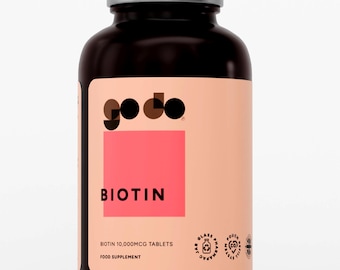 Biotin 10,000mcg | Vegan Tablets | Hair, Skin & Nail Support