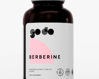 Estratto di berberina 1000 mg: integratore botanico vegano, prodotto nel Regno Unito