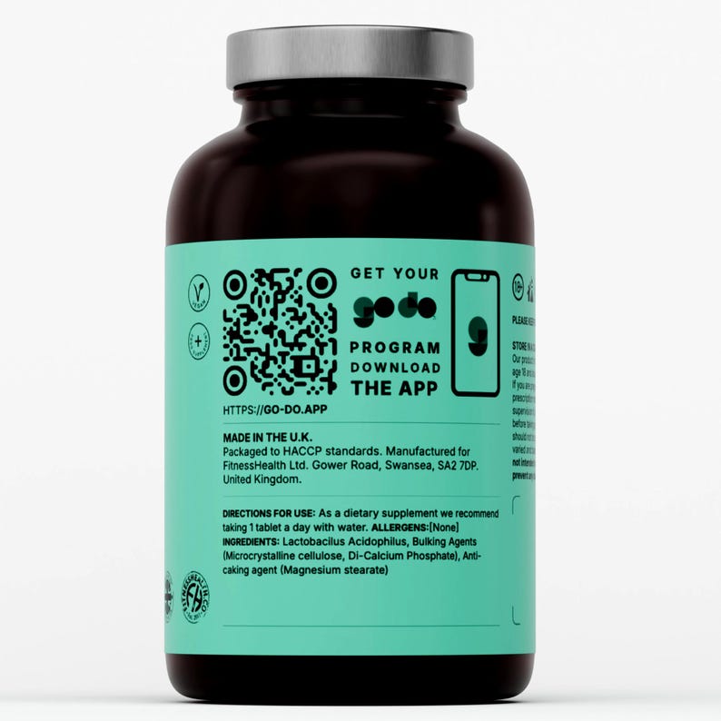 Probiotic Acidophilus 550 Million Active Cultures - Gut Health Vegan Tablets image 9