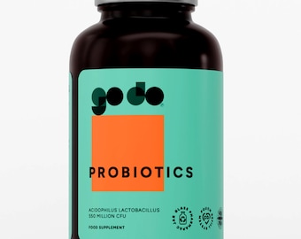 Probiótico Acidophilus con 550 millones de cultivos activos - Comprimidos veganos para la salud intestinal