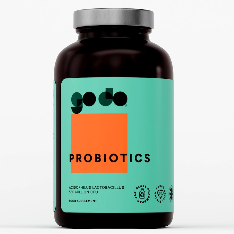 Probiotic Acidophilus 550 Million Active Cultures - Gut Health Vegan Tablets 360 Jar
