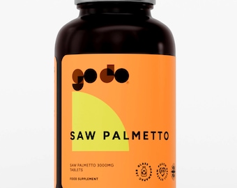 Saw Palmetto 3000mg Tablets: Vegan Berry Extract