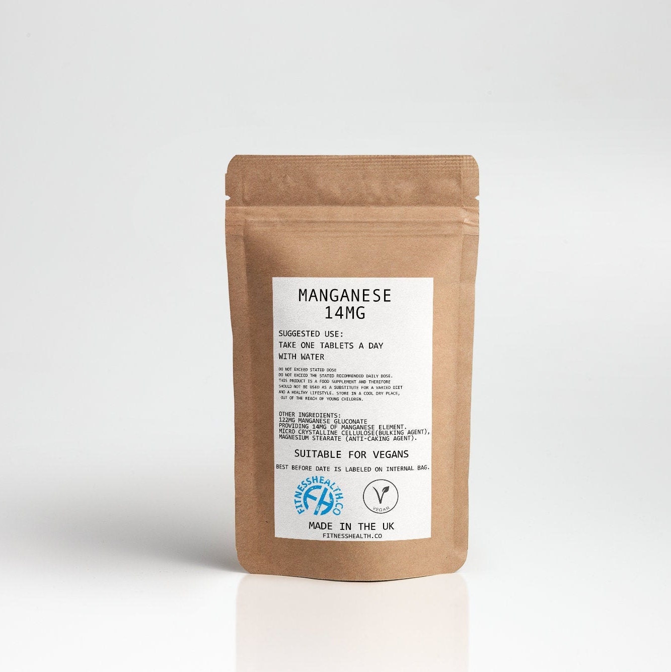 Manganese 14mg Tablets Bone Joint Support Etsy