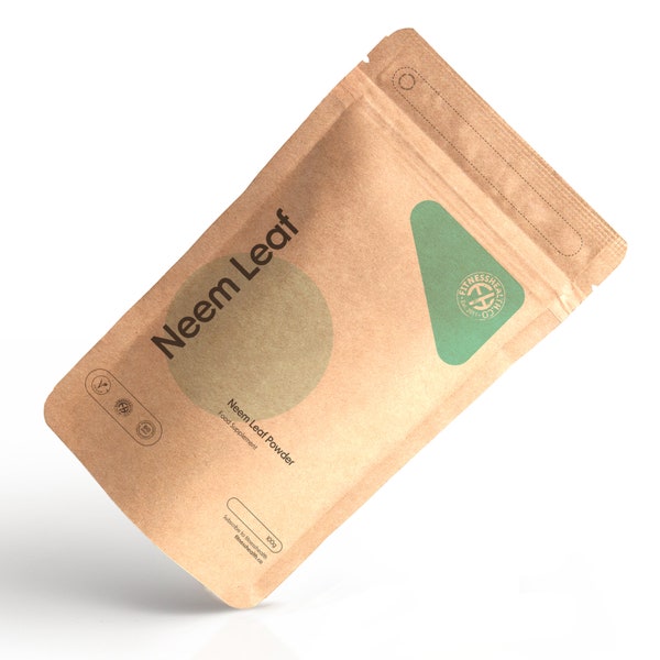 Organic Neem Leaf Powder - Clear Complexion & Healthy Skin Hair - 100 Grams