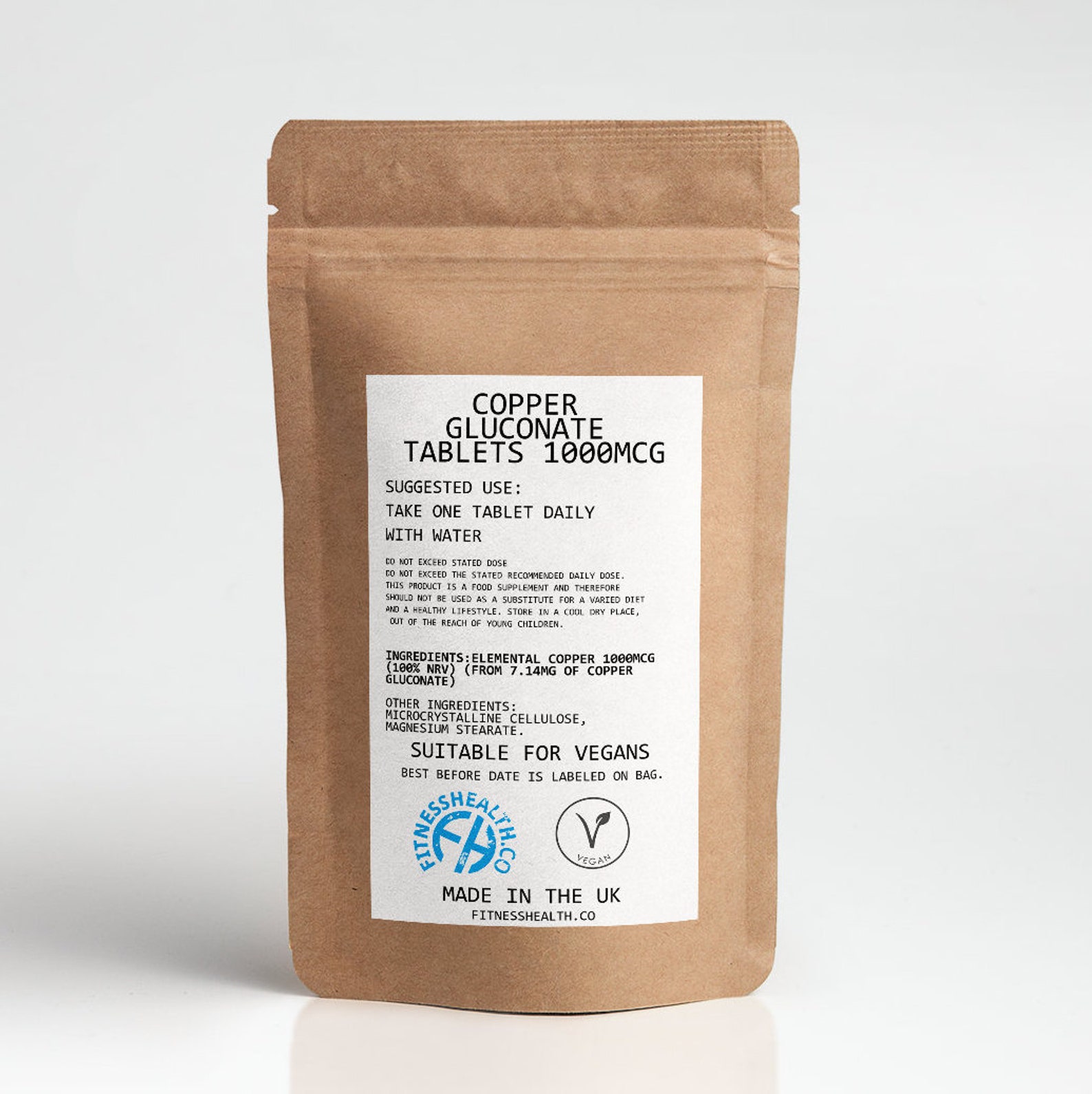 Copper Gluconate Tablet 1mg X 60 Etsy