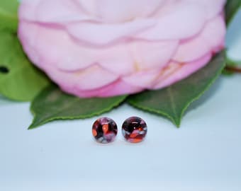 Pendientes de perno de vidrio con lámparas hechos a mano de Date Night