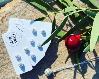 Pendientes Quongdong de plata de ley hechos a mano