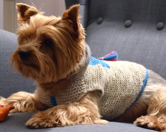 CLEARANCE SALE!! Dog Sweater - Sandy with Tassels