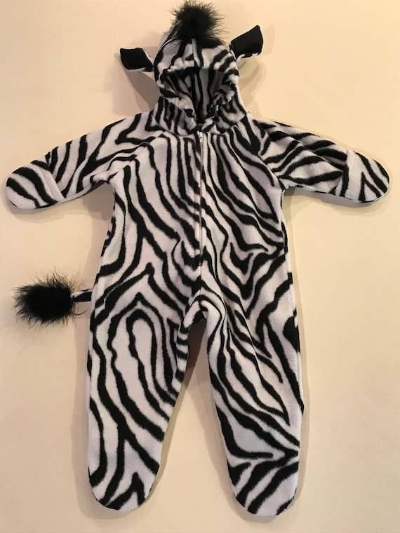 Zebra Costume Kids Black White Onesie Zebra Costume Kids Black White Onesie