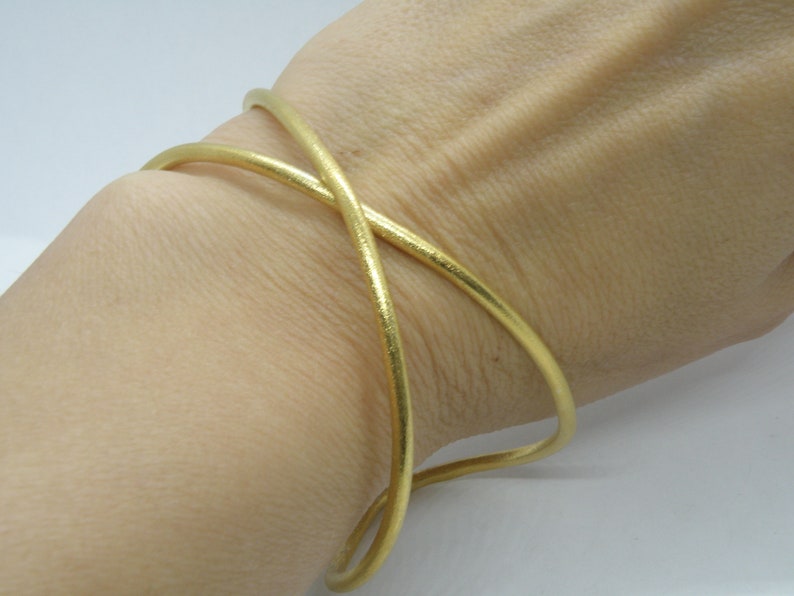 Cuff Gold Plated Sterling Silver,infinity motif,adjustable size,Alexia Jewelry,handmade cuff,unisex adults,minimal design,x mark,silver cuff