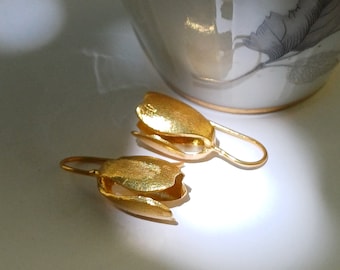 Orecchini A Tulipano In Argento 925 - Cupenda, Colore Rosa, Regalo Per Mamma In Scatola Portagioie - 3