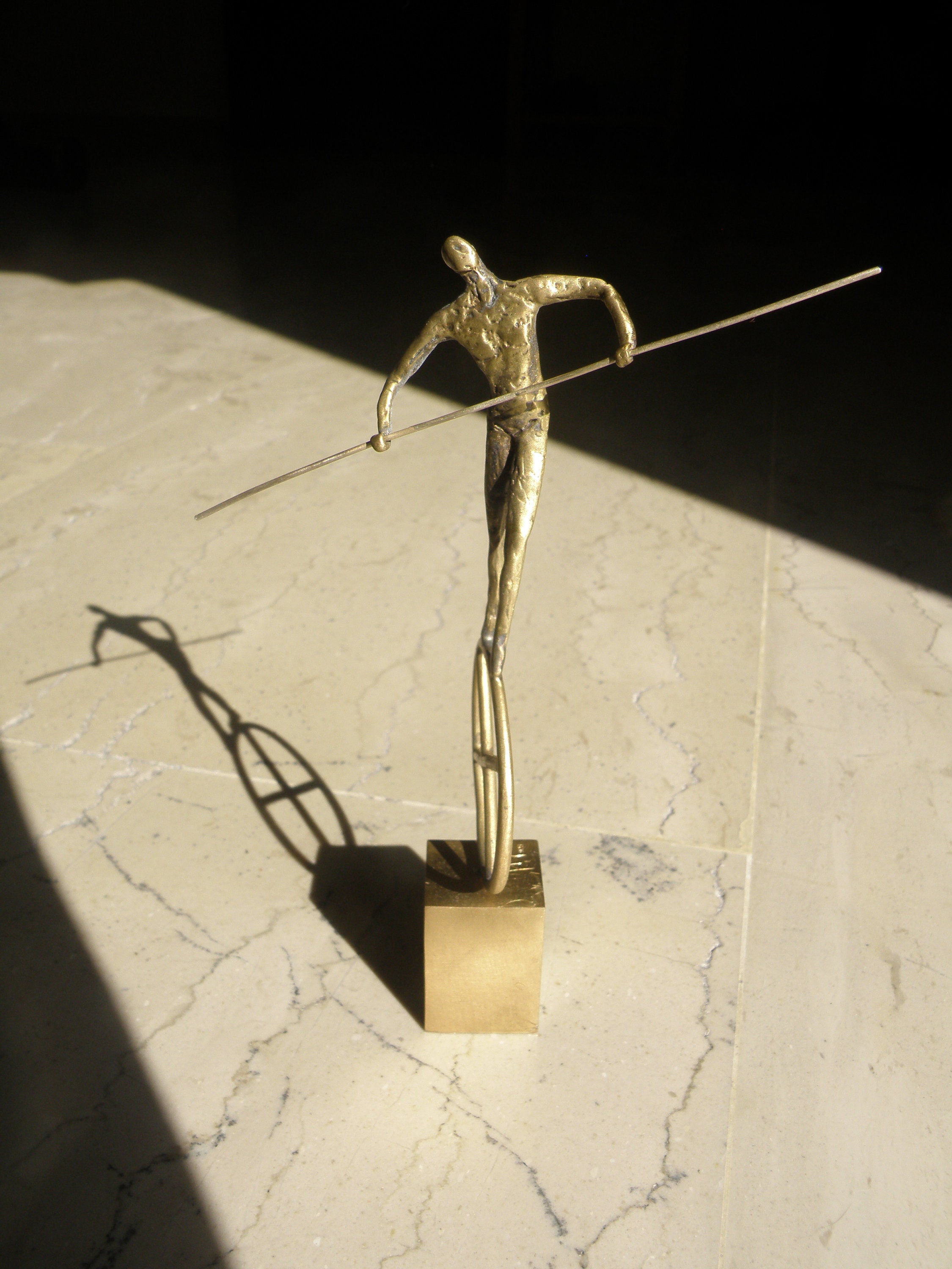 Bronze Circus Acrobat Sculpture, Miniature Figurine, Alexia Jewelry - Etsy