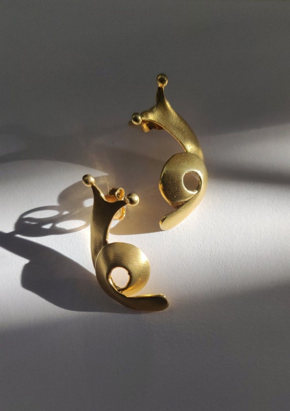 Orecchini A Lumaca In Argento Sterling 925 - Carini Orecchini A Forma Di Lumaca Per Donne E Ragazze, Gioielli Regalo Placcati Oro - 3