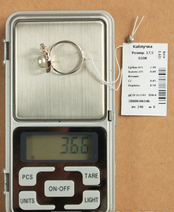 Vintage ring with pearl insert, Silver Ring, Sovi… - image 10