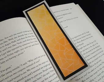 Web Pattern Bookmark, Handmade Bookmark, Watercolor Bookmark