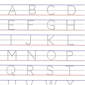 Handwriting Without Tears Letter Formation A-Z Printable Tracing Practice  Worksheet Paper Instant Download Digital Format for Kids 