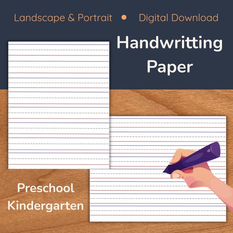 Writing Music Notes Background Beginner Writing Paper - Etsy UK