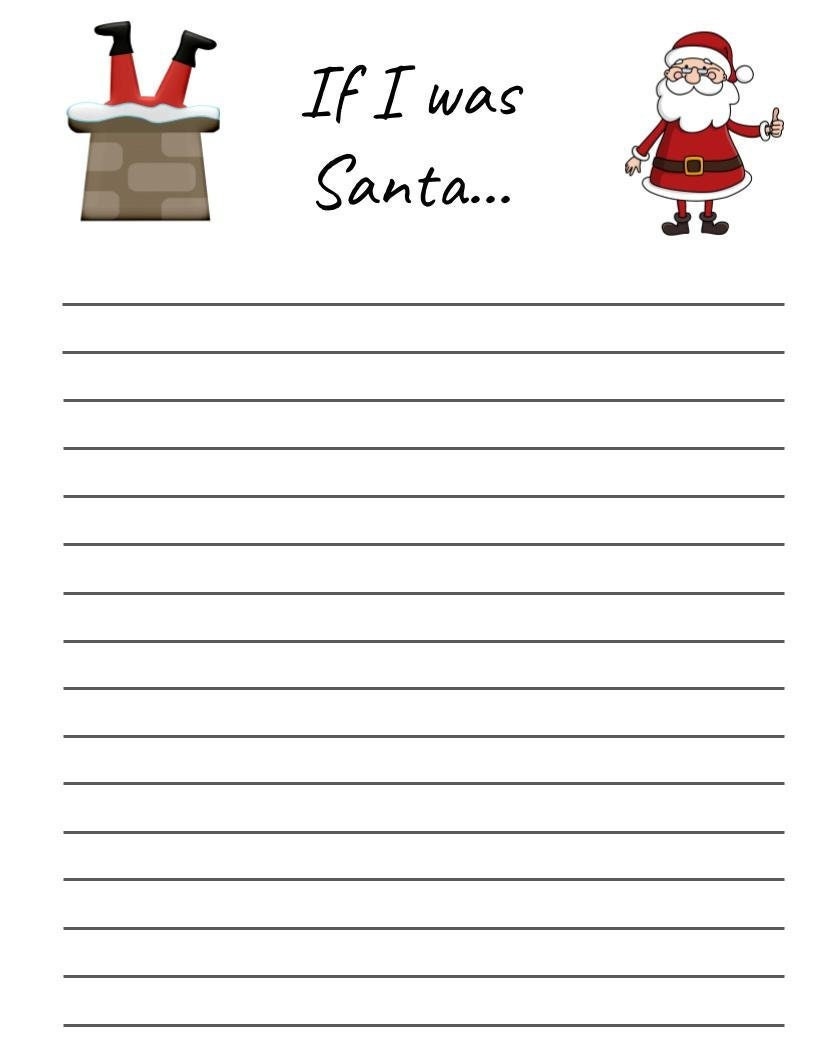 Bundle, 5 Printable santa Letter Bundle Worksheets, Printable Digital ...