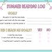 Printable Summer Reading Log With Goals and Book Rating - Etsy