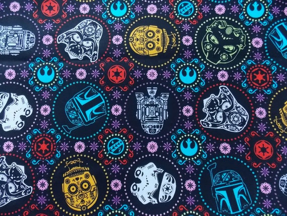 star wars sugar skull fabric