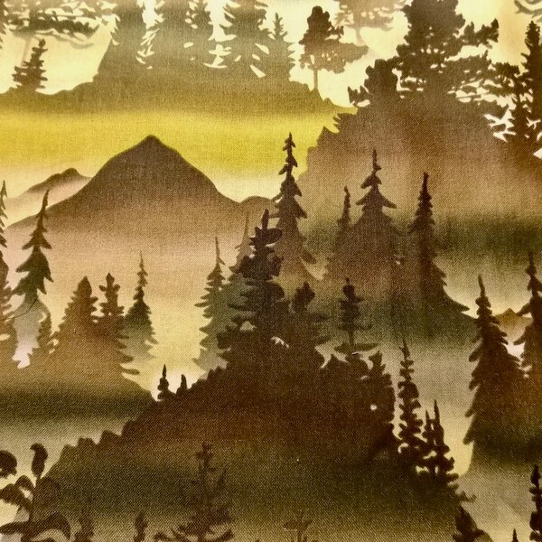 Mountain Fabric Etsy
