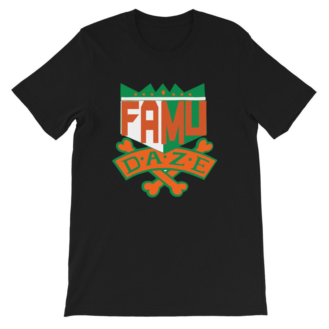 HBCU Famu Daze green and orange school daze concept t-shirt | Etsy