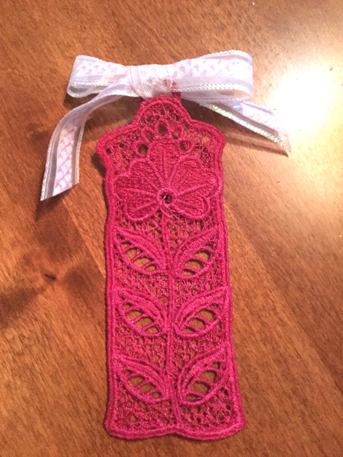 Free Standing Lace Bookmark Personalized Accessory Etsy