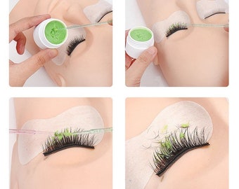 50 Pcs Disposable Crystal MicroBrush Individual Lash Removing Swab Micro Brush For Women Eyelash Extension Makeup Brush Tools