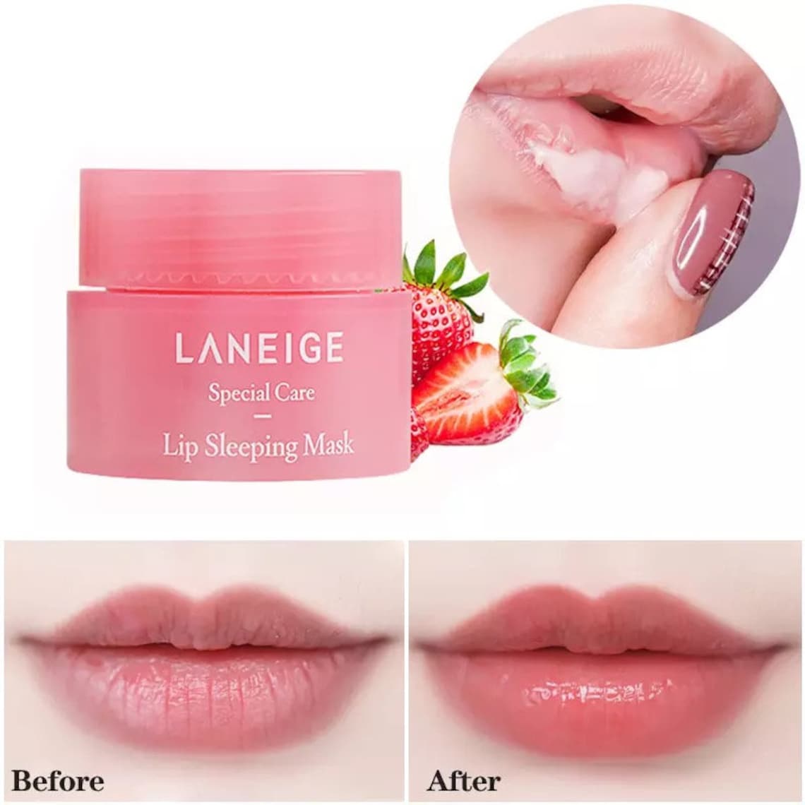 Laneige Lip Sleeping Mask Lip Care Berry 3g Etsy