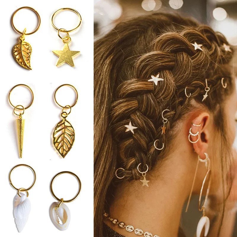25 Gold Adjustable Hair Cuff/bead for Dreadlocks Box Braids