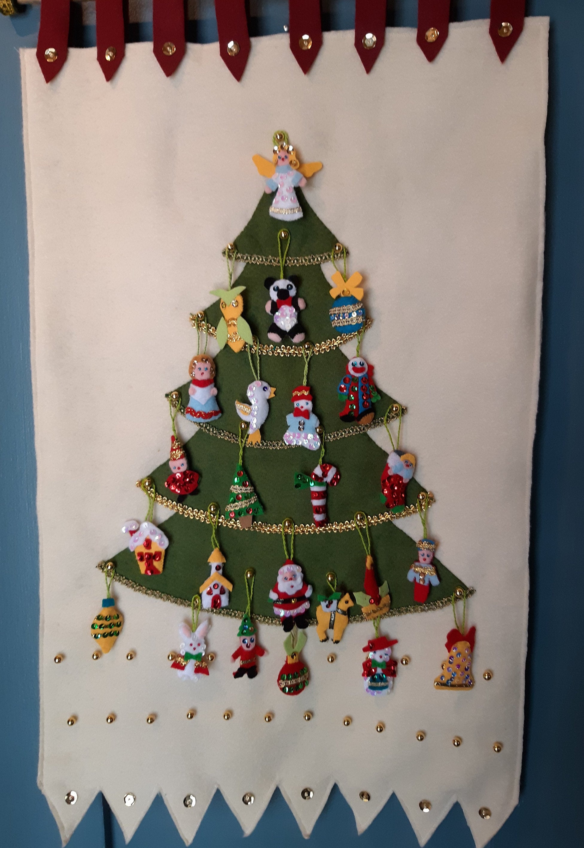 COMPLETED 1970s Advent Calendar New Calendar Variation COMPLETED 1970s Advent Calendar New Calendar Variation