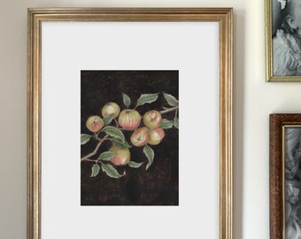Crab Apple Art Print | Nature Inspired | Botanical Illustration | Watercolor | Multiple Sizes Available | Home Decor