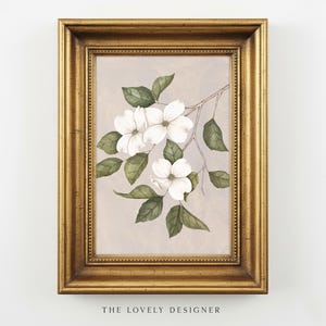 Dogwood Art Print: Watercolor Botanical Wall Art, Floral Illustration, 5x7 Home Decor