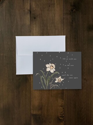 Wee Blue Coo Biglietto Di Auguri Con Messaggio Di Condoglianze E Simpatia, 17,5x12,5 Cm, Stampato In Scozia Su Carta 280g