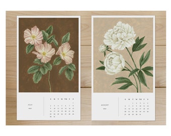 2023 Botanical Calendar CLOSEOUT | Wall Calendar | Nature Inspired | Flowers | Birds | Butterflies | Home & Office Decor