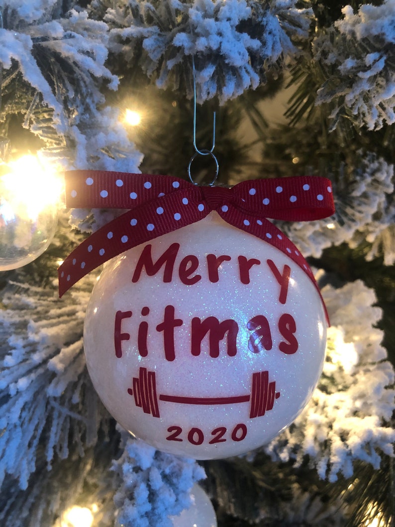 Merry Fitmas Work out Ornament Fitness Ornaments Gym  Etsy