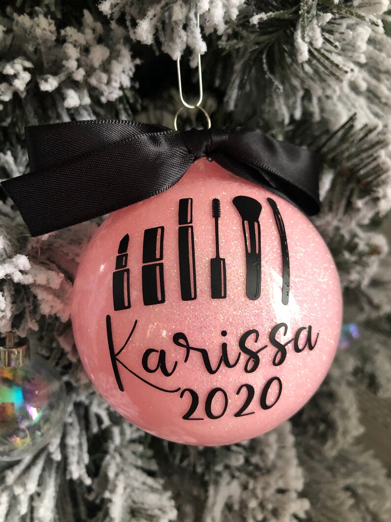 Makeup Ornament / Personalized Ornament / Make up Loving Etsy