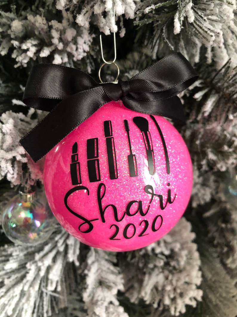 Makeup Ornament / Personalized Ornament / Make up Loving Etsy