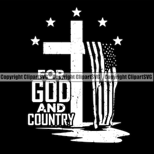 Soldado caído Veterinario Veterano EE.UU. Bandera Cruz para Dios y el país Signo Héroe de guerra EE.UU. P.O.W M.I.A Arte Diseño Logotipo SVG Vector Clipart Archivo de corte