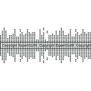 Sound Wave Audio Vibration Musik Audio Technologie Wellenform Frequenz Level Soundwave Design Element .SVG Clipart Vektor Cricut Cut Schneiden