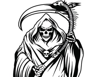 Grim reaper logo | Etsy
