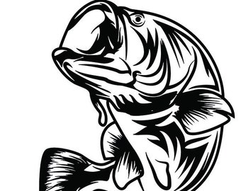 Download Largemouth bass svg | Etsy