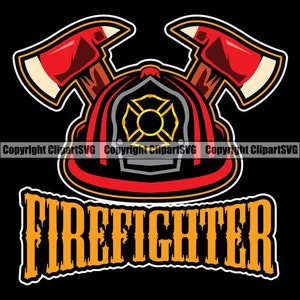 Pompier Lutte contre les incendies Hache Feu Flammes Sauvetage Pompier Masque Combat Combat EMT Gear Design Logo SVG Png Clipart Cricut Vector Cut Cutting