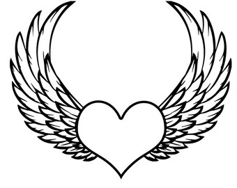 Free Free Heart With Angel Wings Svg Free 250 SVG PNG EPS DXF File