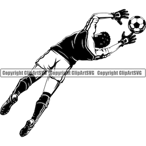 Fußball Spieler Logo Kick Ball Netz Tor Futball Feldball Team Sport Liga Schule College Kid Spiel Torwart SVG PNG Vektor Clipart Schneiden Schneiden