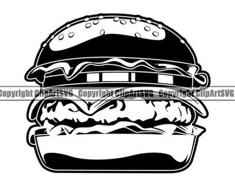 Burger King Logo hamburger Bread with Meat Circle Logo Embroidered Patch Sew on