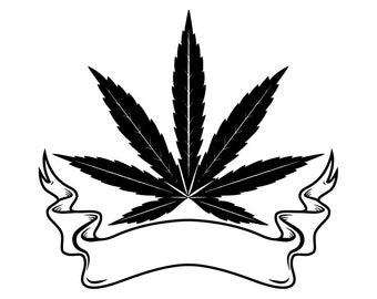 Cannabis leaf svg | Etsy