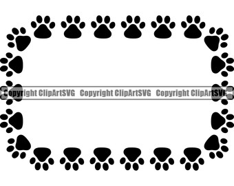 Download Paw Border Svg Etsy