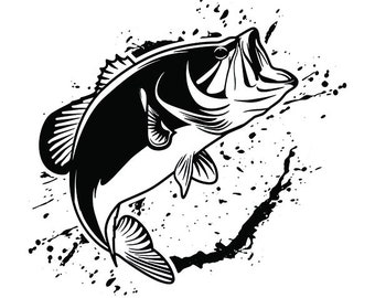 Download Largemouth bass svg | Etsy