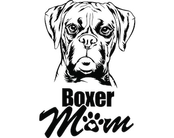 Download Boxer dog svg | Etsy